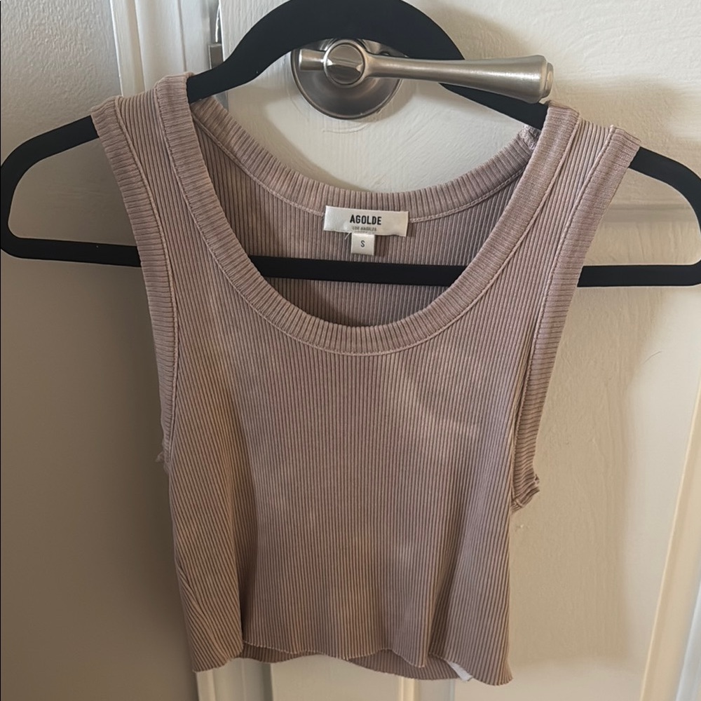 Agolde Destressed Poppy Tank Small